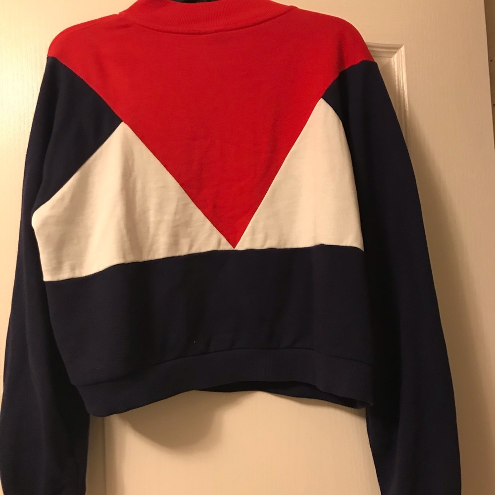 ASOS||Retro Color Block Half-Zip Pull Over - Picture 2 of 4
